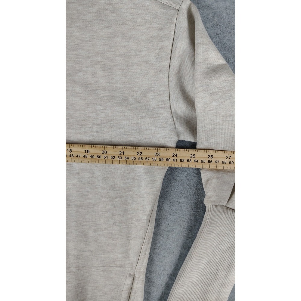 Athleta Mala Hoodie Dress  Pockets Soft Stretch Sweatshirt Terry Women's M Ivory - Picture 6 of 11